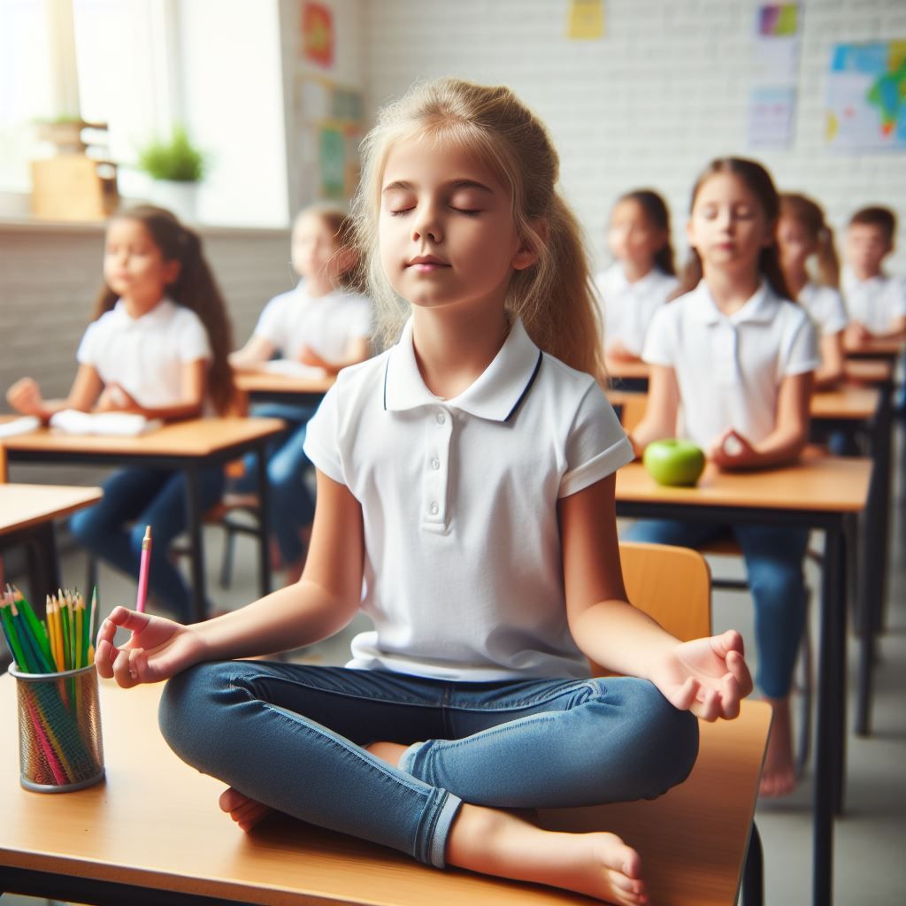 Niños meditación 